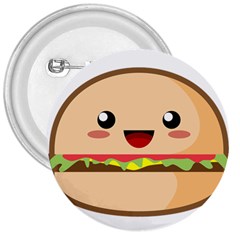 Kawaii Burger 3  Buttons by KawaiiKawaii