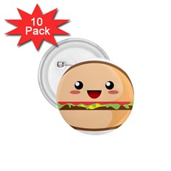 Kawaii Burger 1 75  Buttons (10 Pack) by KawaiiKawaii