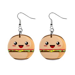 Kawaii Burger Mini Button Earrings by KawaiiKawaii