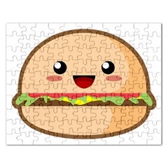 Kawaii Burger Rectangular Jigsaw Puzzl