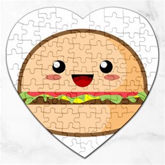 Kawaii Burger Jigsaw Puzzle (heart)