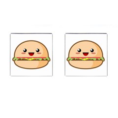 Kawaii Burger Cufflinks (square) by KawaiiKawaii