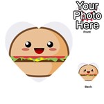 Kawaii Burger Multi-purpose Cards (Heart)  Front 1