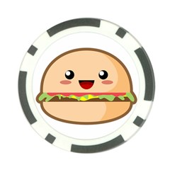 Kawaii Burger Poker Chip Card Guards (10 Pack) 