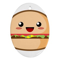 Kawaii Burger Ornament (oval)  by KawaiiKawaii