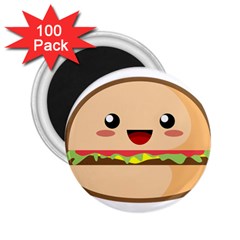 Kawaii Burger 2 25  Magnets (100 Pack) 