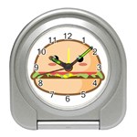 Kawaii Burger Travel Alarm Clocks Front