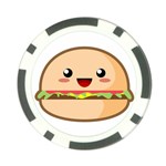 Kawaii Burger Poker Chip Card Guards Back