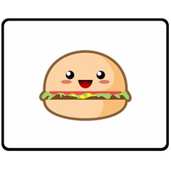 Kawaii Burger Fleece Blanket (medium) 