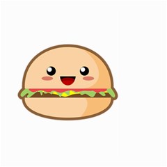 Kawaii Burger Large Garden Flag (two Sides)