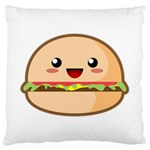 Kawaii Burger Large Cushion Cases (Two Sides)  Front