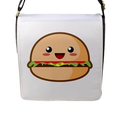 Kawaii Burger Flap Messenger Bag (l)  by KawaiiKawaii