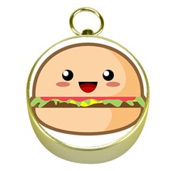 Kawaii Burger Gold Compasses