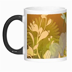 Beautiful Yellow Flowers With Dragonflies Morph Mugs