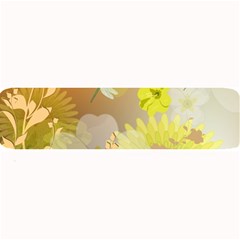 Beautiful Yellow Flowers With Dragonflies Large Bar Mats