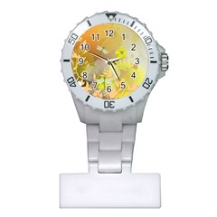 Beautiful Yellow Flowers With Dragonflies Nurses Watches