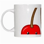 Kawaii Cherry White Mugs Left