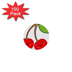 Kawaii Cherry 1  Mini Buttons (100 Pack) 