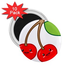 Kawaii Cherry 2 25  Magnets (10 Pack) 