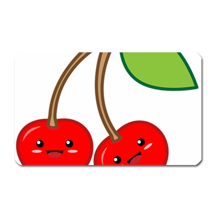 Kawaii Cherry Magnet (Rectangular)