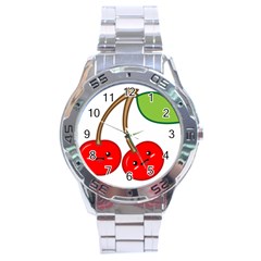 Kawaii Cherry Stainless Steel Men s Watch by KawaiiKawaii