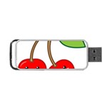 Kawaii Cherry Portable USB Flash (One Side) Front