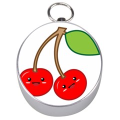 Kawaii Cherry Silver Compasses