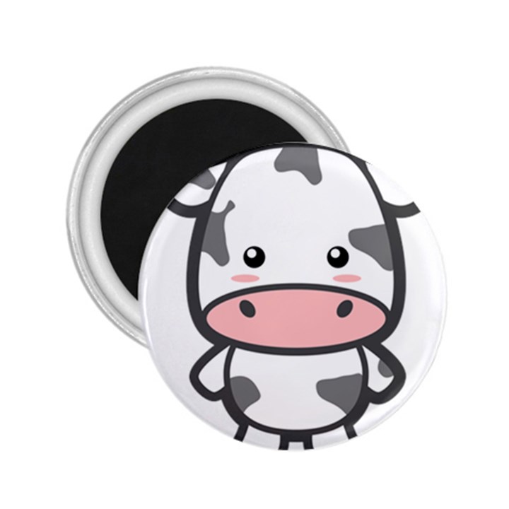 Kawaii Cow 2.25  Magnets