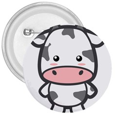 Kawaii Cow 3  Buttons