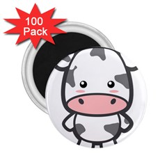 Kawaii Cow 2 25  Magnets (100 Pack) 