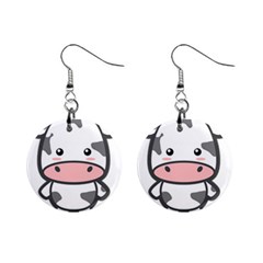 Kawaii Cow Mini Button Earrings