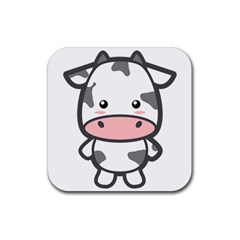 Kawaii Cow Rubber Coaster (square)  by KawaiiKawaii