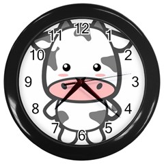 Kawaii Cow Wall Clocks (black)