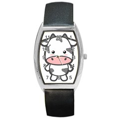 Kawaii Cow Barrel Metal Watches