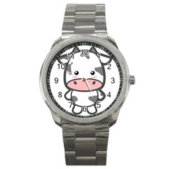 Kawaii Cow Sport Metal Watches by KawaiiKawaii