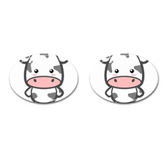 Kawaii Cow Cufflinks (oval) by KawaiiKawaii