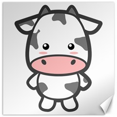 Kawaii Cow Canvas 12  X 12   by KawaiiKawaii