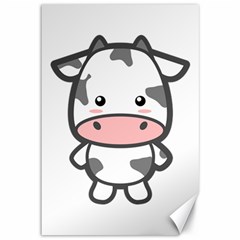 Kawaii Cow Canvas 12  X 18  