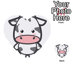 Kawaii Cow Multi-purpose Cards (heart)  by KawaiiKawaii