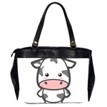 Kawaii Cow Office Handbags (2 Sides)  Back