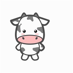 Kawaii Cow Small Garden Flag (two Sides)