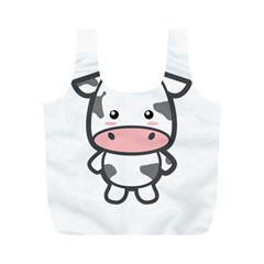 Kawaii Cow Full Print Recycle Bags (m) 