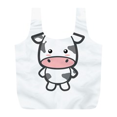 Kawaii Cow Full Print Recycle Bags (l) 