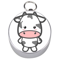 Kawaii Cow Silver Compasses