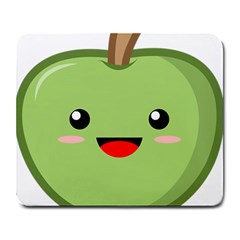 Kawaii Green Apple Large Mousepads