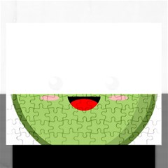 Kawaii Green Apple Rectangular Jigsaw Puzzl