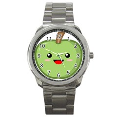 Kawaii Green Apple Sport Metal Watches by KawaiiKawaii