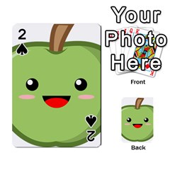 Kawaii Green Apple Playing Cards 54 Designs 