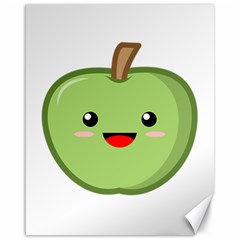 Kawaii Green Apple Canvas 16  X 20  