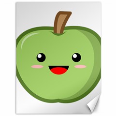 Kawaii Green Apple Canvas 36  X 48  